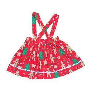 New Eleanor Rose Gingerbread Pinafore Skirt Size 5/6